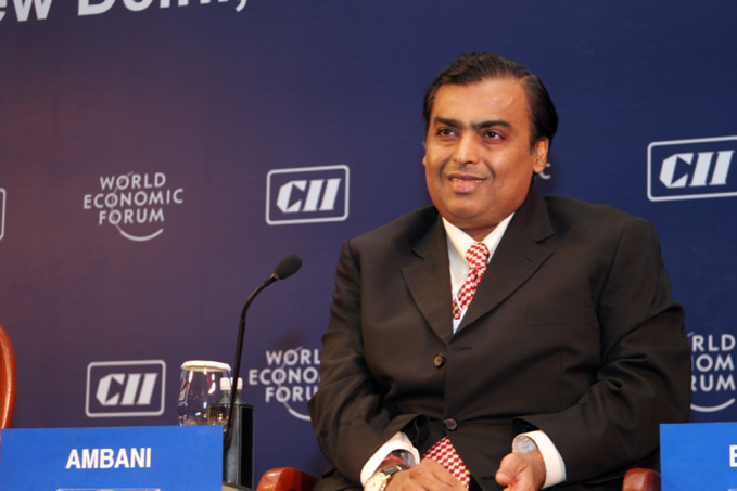 Mukesh Ambani. Photo by World Economic Forum