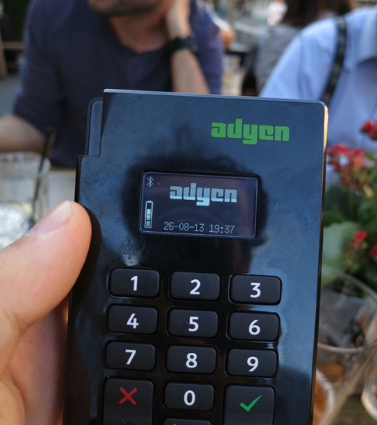 Adyen card payment terminal. Author Alper Çuğun Adyen card payment terminal. Author Alper Çuğun