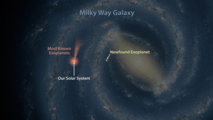 Astronomers Chartering The Milky-Way Discover A New Planet, The Furthest Ever, With The Help Of Spitzer