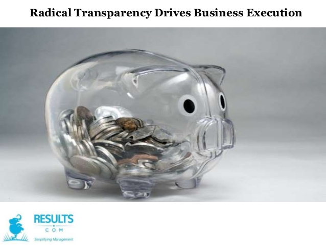 Radical Transparency Is Linked With Radical Accountability