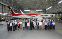 Japanese First Passenger Jet Airliner Made a Test Flight